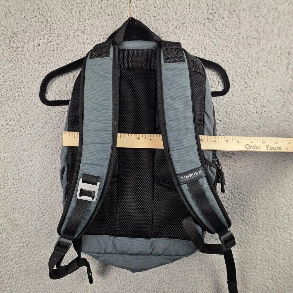 Timbuk2 Backpack Mens Medium Gray Laptop Parkside Zip Pockets Organizer